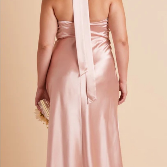 Birdy Grey Monica Dress-Shiny Satin Rose Gold size Large - Picture 4 of 5